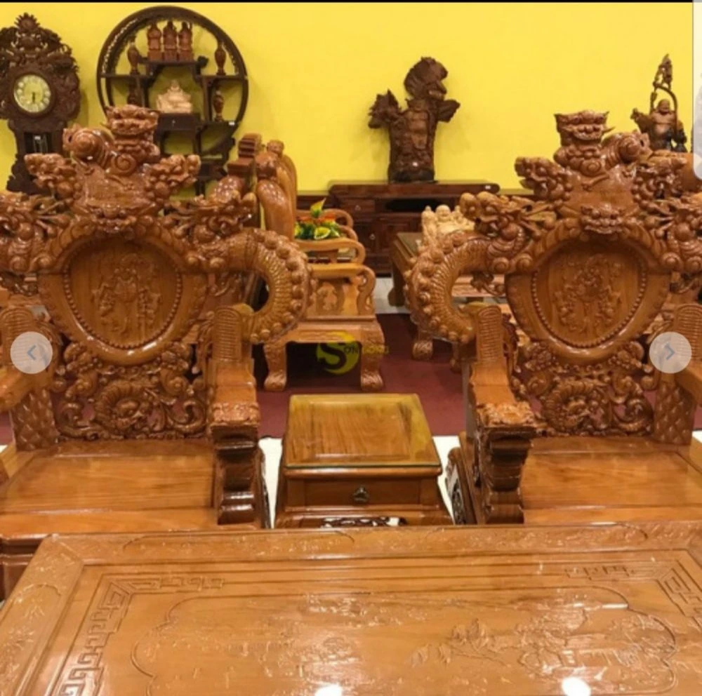 rồng khuỳnh gỗ gõ đỏ