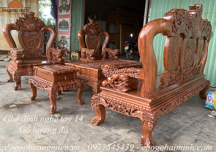 bàn ghế đỉnh nghê hiện đại