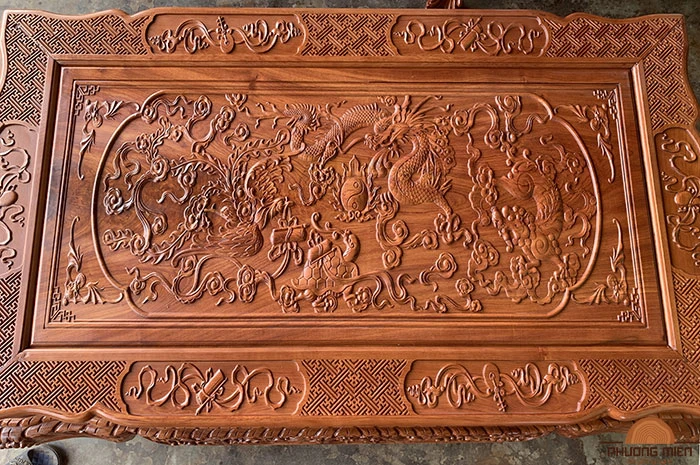 mặt bàn đỉnh nghê hiện đại tay 14