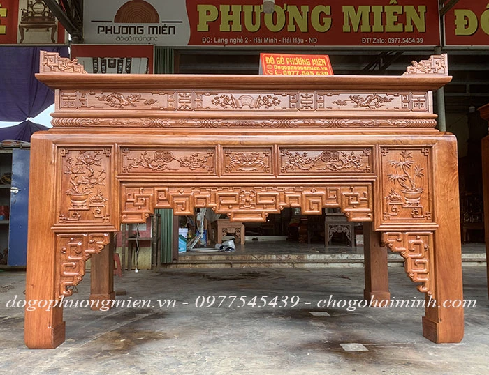 Bàn thờ triện gỗ hương đá
