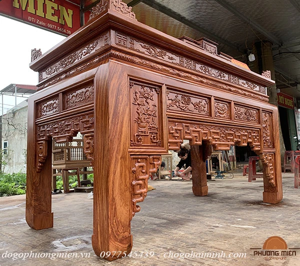 bàn thờ truyện ô xa gỗ hương đá đẹp