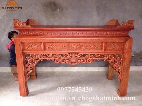 bàn thờ truyện như ý gỗ hương đỏ