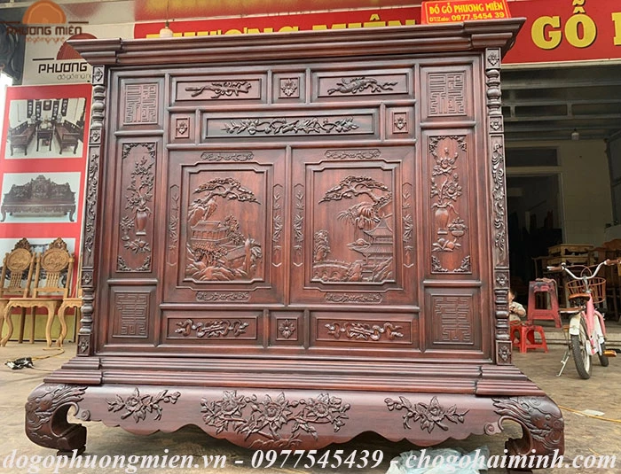 tủ thờ Huế gỗ gụ đẹp