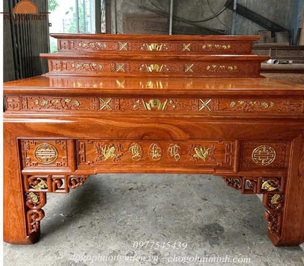 Bàn thờ 3 tầng gỗ cao cấp chất lượng nhất hiện nay.